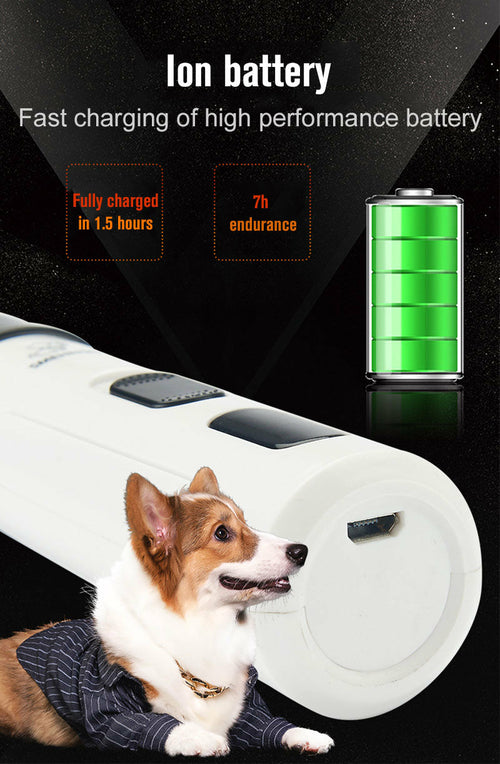 Cordless Pet Nail Grinder – Quiet Rechargeable Grooming Tool for Dogs & Cats