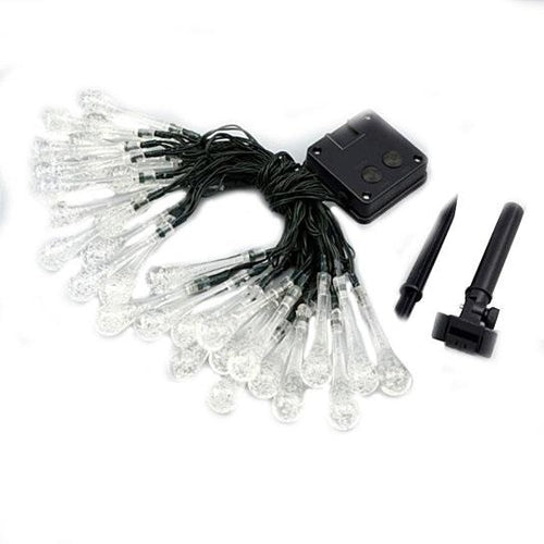 Solar Dewdrop Garden Lights – 20 LED Outdoor String Lights