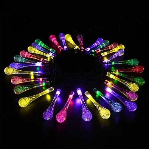 Solar Dewdrop Garden Lights – 20 LED Outdoor String Lights